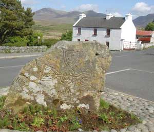 The Ogham Stone in Tully Cross bears the earliest known writing in Ireland.