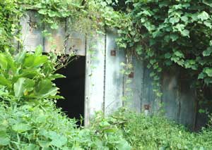 An abandoned U.S. Army bunker