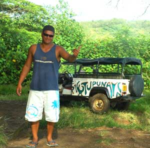 Our guide Jay and his 4x4