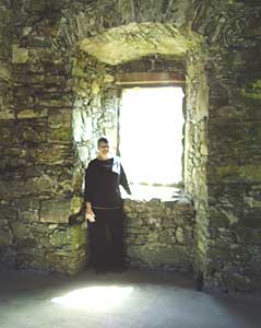 Lynn Rudberg is shown inside Drumcoltran Tower, where one of her ancestors once lived.