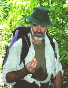 An Eco-Adventure in Trinidad and Tobago 4 Andy Whitwell, a.k.a. The Pathmaster, examines a seed pod in the rainforest.