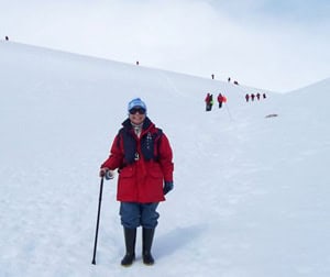 The author on a hike