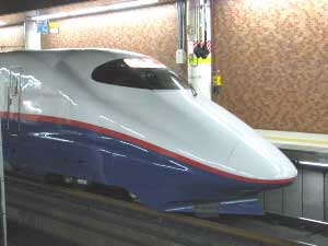 A Japanese bullet train