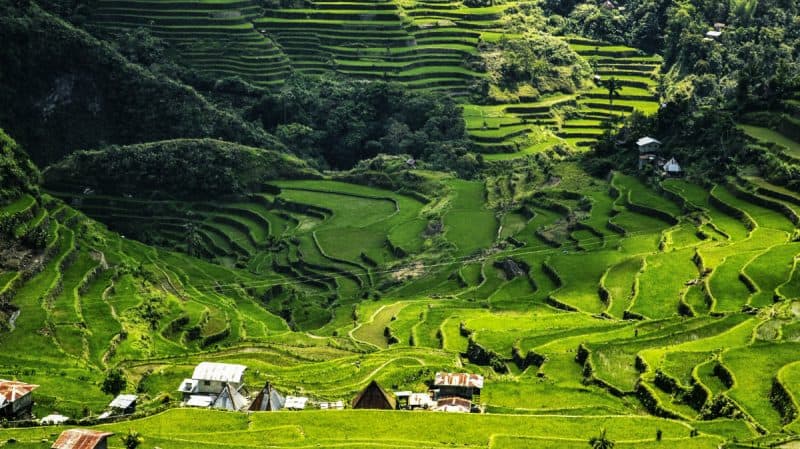 Batad, Philippines from the air. Dronestragram photo.