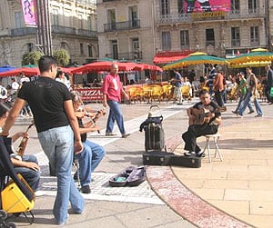 Musicians in Montpellier Square