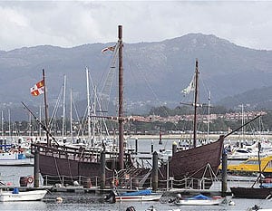 The harbor at Baiona