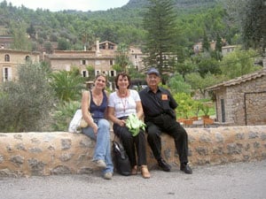 The author and friends in Deia