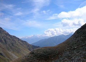 Switzerland: Hiking in the Land of Sky 7 The view from the Window Lakes trail, near a crossing into Italy in southwestern Switzerland.