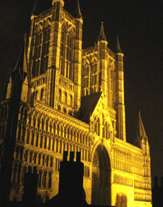 The view from my hotel window in Lincolnshire.