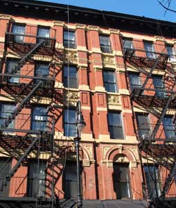 A tenement on the Lower East Side of Manhattan - photos by Lisa St. John