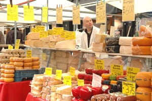 Amsterdam on a Budget: Markets and Museums Galore! 6 A stall at Amsteram's cheese market