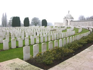 Tyne Cot cemetery outside Ypres
