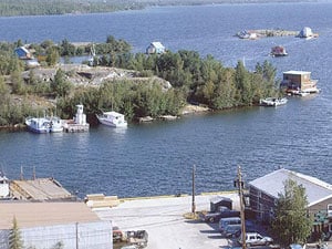 Yellowknife, Canada: Diamonds in the Rough 8 Some Yellowknife residents choose to live offshore – literally – thereby averting municipal taxes. Photo by Janelle Muntz Lassonde