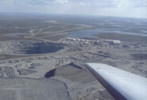 Yellowknife, Canada: Diamonds in the Rough 7 The Ekati Diamond Mine, where miners unearthed an estimated 10 million carats from 2000 to 2006, in this single cavity, known as the Koala Pit, including some very large (100-carat) yellow stones. Photo by Janelle Muntz Lassonde