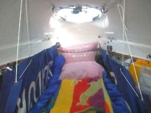 The inside compartment of the Sedna Solo