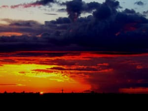 Yellowknife, Canada: Diamonds in the Rough 13 At a time of year when the sun barely sets, Yellowknife’s big skies paint dramatic summer sunsets – signaling those few hours when the sun will dip below the horizon. Photo by Dave Baker