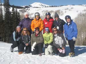 Picabo Street with the girls.