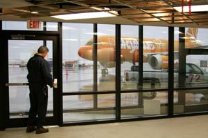 America's Newest No-Frills Airline: Skybus 7 Passengers will board Skybus planes from ground level to save the price of a jetway. Photo courtesy of Wikipedia
