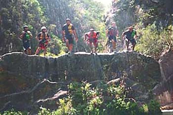 cliff jumping