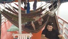 Hammocks in the Amazon.