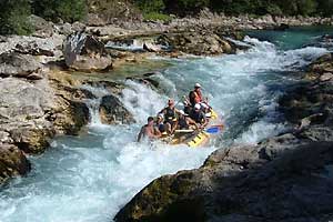 Rafting in Bosnia neretva-raft