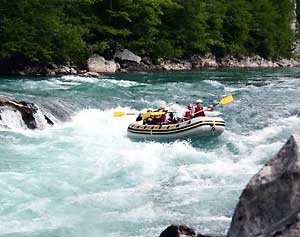 Rafting in Bosnia 3 White water on the Neretva