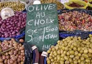 France's Rhone Alpes Region: Where Food is King 4 Olives for sale in Nyon