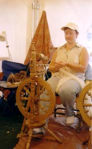 West Tisbury: A Rural Respite on Martha's Vineyard 8 A spinning demonstration at the fair.