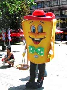 Serbia: A Business Meeting in Belgrade 1 You never know whom you'll meet in downtown Belgrade - photos by Laszlo Tikos