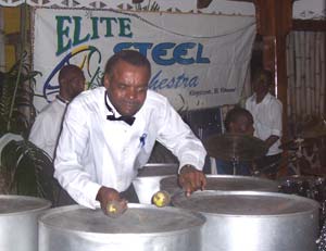 Steel drums entertain at the Frangipani’s Thursday Night Jump Up.