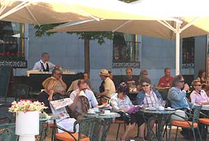 Cafe dining in the Plaza Mayor