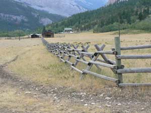 The Deep Creek Ranch, a neighbor of the Skeltons in Northwest Montana. photo by Max Hartshorne.