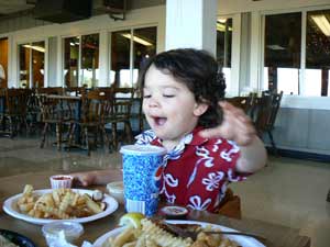 Old Orchard Beach Maine: Seaside Fun For the Whole Family 3 Enjoying the Pine Point Clambake, an OOB tradition.