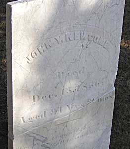 The gravestone of John Newcomb, the 'old Wellfleet oysterman'