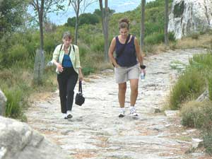 Hiking up the Madonna Maricana, the tallest point on Elba. 