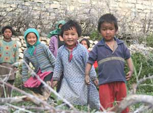 Kids at Lhalung - photo by Dilip