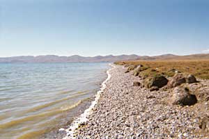 The shores of lake Son Kul 