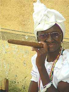 Cuba: Lost in Time, Lost in Space 5 Enjoying one of Cuba's famous cigars