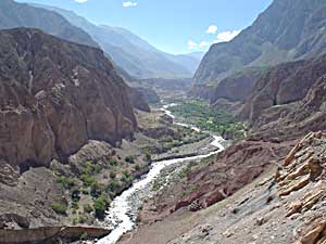 A breathtaking view of the Cotahausi River Valley on the 14 kilometer hiking route to the put-in - photos by Jess Tuerk