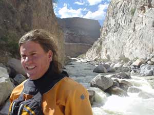 Rafting the Cotahuasi, One Woman's Adventure 2 Gian Marco Vellutino, operator of Cusipate Viaje y Turismo, basking in the joy of another run of the Cotahausi River