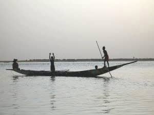 Niger: A Visit to the Fortune Teller 4 Boatmen on the Niger River