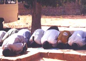 Niger: A Visit to the Fortune Teller 3 Men in Niger praying