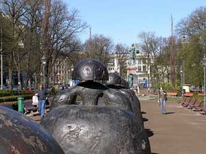 A Railway Tour of Sweden and Finland 8 Siberius Park in Helsinki