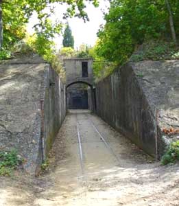 A mortar battery at Fort Hancock