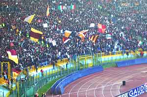 The Curva Scud, the ultra's devoted fan club