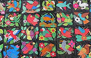 Handcrafted molas in Panama