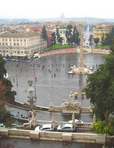 The Piazza del Popolo 