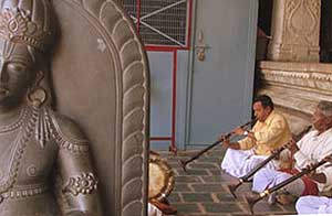 Temple musicians
