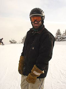 The snowboarder I was tailgating