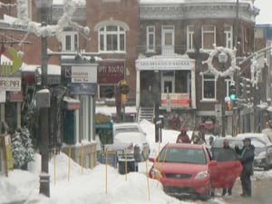 Street scene in Quebec City. 